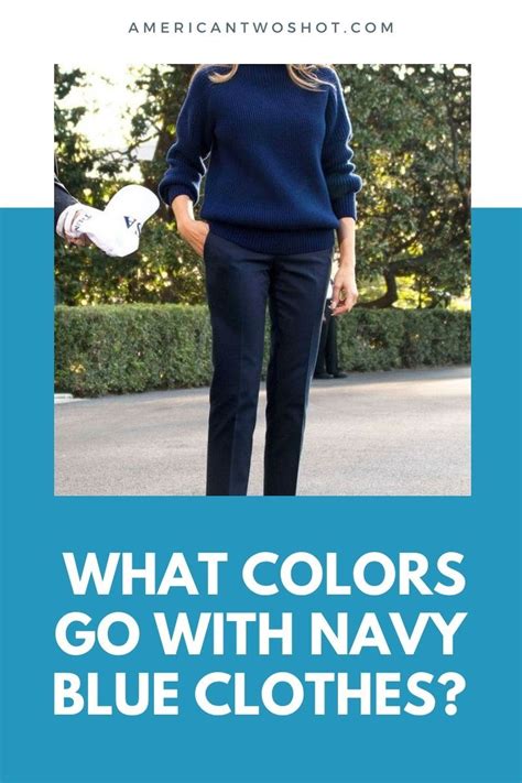 types of navy blue clothing.